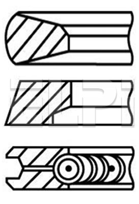 Set segmenti piston LP182 3051 STD ELPI